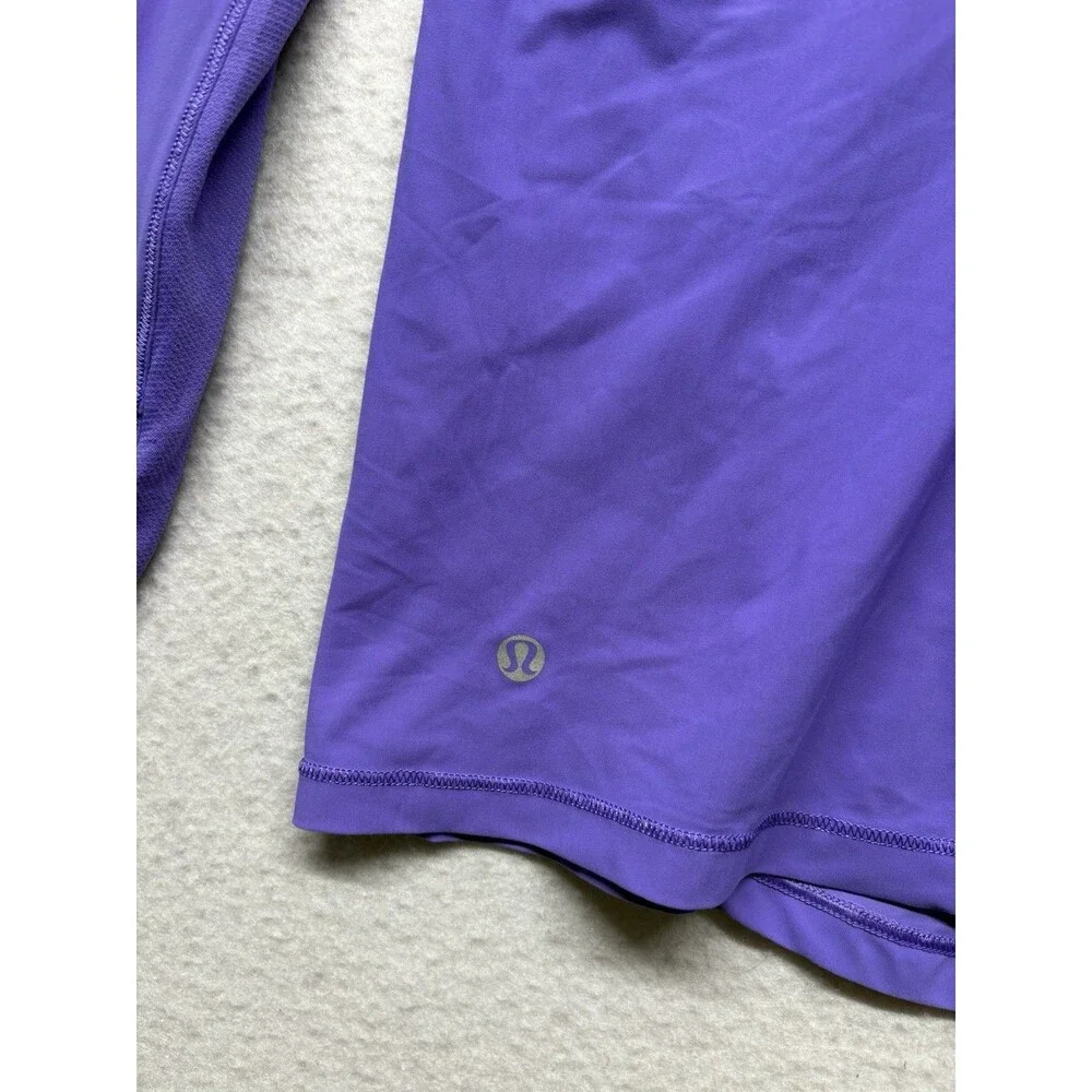 Lululemon Runbeam Long Sleeve Women’s 6  Shirt Power Purple Yoga Thumbholes Gym - Picture 3 of 4